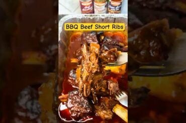 BBQ Short Ribs #bbq #shortribs #baked #shorts #youtubeshorts #viral #cooking #food #foodie #fyp
