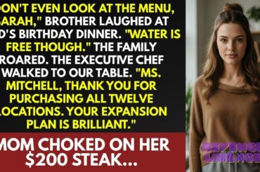 Dad's 60th: Brother Said I Can't Afford The Menu—Chef Thanked Me For Buying It
