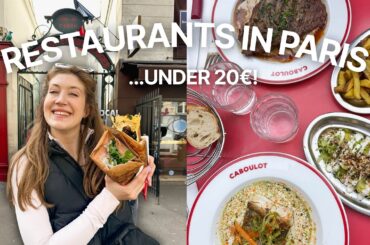 TOP 5 BUDGET FRIENDLY RESTAURANTS IN PARIS! (with pricing) | 2026 UPDATE