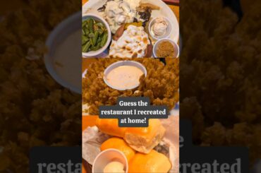 I recreated one of my favorite restaurants' dinners! #shorts #food #cooking