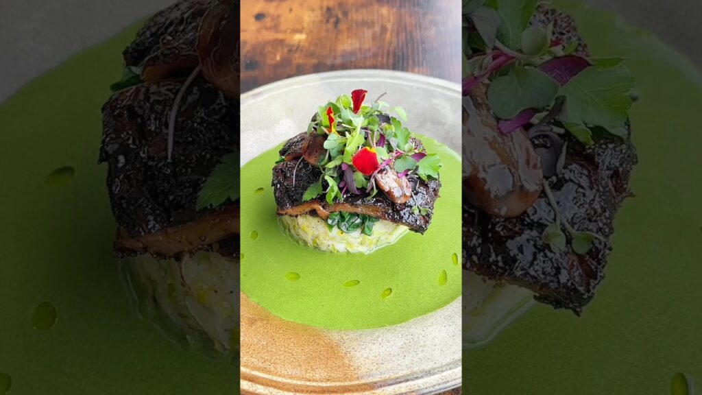 Watch how a professional chef plates #food #chef #foodart #shortsfeed #shorts