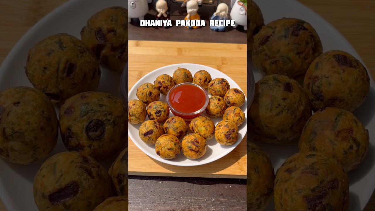 Crispy Dhaniya Pakoda Recipe #shorts #snacks #recipe #pakoda #trending #viral #shortsfeed #cooking Crispy Dhaniya Pakoda Recipe #shorts #snacks #recipe #pakoda #trending #viral #shortsfeed #cooking