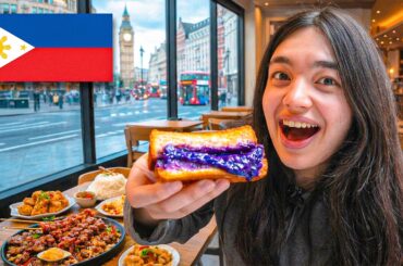Eating Filipino Food for 24 Hours in London 🇵🇭 | Filipino Food Tour + Jollibee