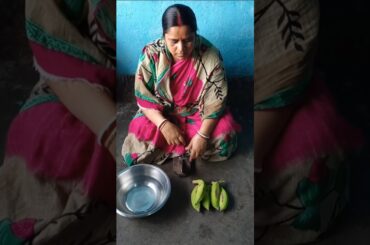 Banna Fry Recipe। Traditional Bengali Village Style #shorts #cooking #recipe #food #villagefood