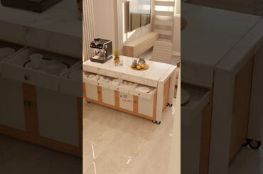 Kitchen Island That Expands Into a Dining Table | Smart Furniture Design