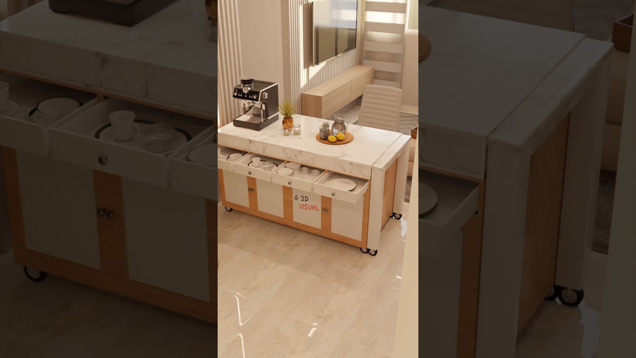 Kitchen Island That Expands Into a Dining Table | Smart Furniture Design Kitchen Island That Expands Into a Dining Table | Smart Furniture Design