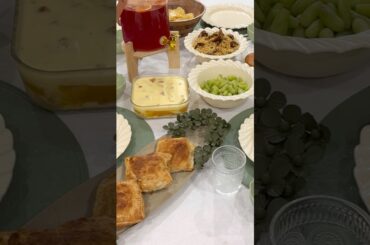 Ramadan Iftar dishes | Dining Table setup