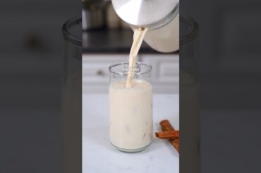 How to Make the CREAMIEST Horchata Ever! 🥛#horchata #recipe #cooking #drinks