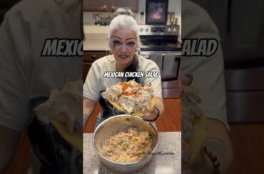 Mexican chicken salad #cookingshorts #cooking #mexicanfood #fyp #easyrecipe #chickenrecipe #fyp