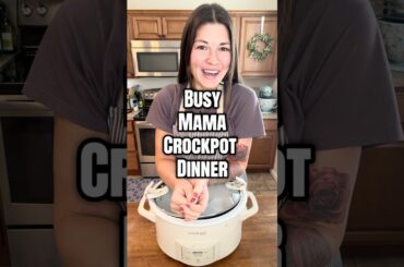 Busy Mama Crockpot Dinner! #fypシ #superbowl #recipe #cooking #crockpot #pasta #dinner #food #yummy