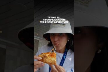 Trying all 6 food kiosks on the Disney Adventure cruise ship