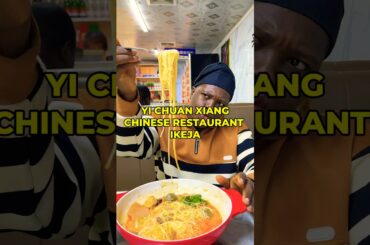 Trying out Chinese food in Ikeja Lagos. 📍Yi chuan xiang #chinesefood #lagosliving #explore