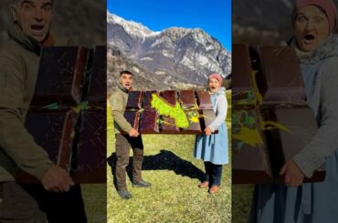 The Biggest Dubai Chocolate Bar Ever Made! 🍫 #food #cooking #dubaichocolate