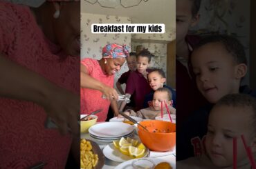 What my kids eat in a day for #breakfast #cooking