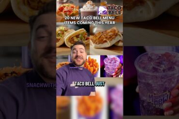 20 new Taco Bell items coming to the menu this year #food #fastfood #tacobell #eating