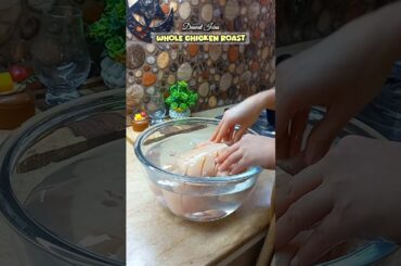 whole Chicken Roast Recipe #ytshorts #recipe #food #viralvideo #cooking #roast #chickenroast #shorts