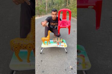 Unboxing Mini dining table and 04 ta chair set and 01 ta started 01 ta chair ￼