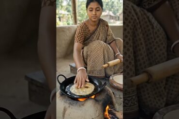 Traditional Village Paratha Cooking | #shorts #cooking #recipe #parathamaking