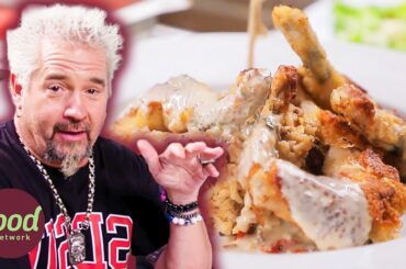 GUY FIERI TRIES GATOR BITES! Bold Flavors & Exotic Street Food | Diners, Drive-Ins, and Dives