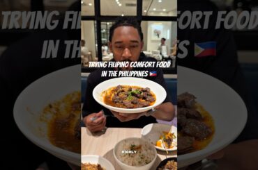 Trying Filipino Comfort Food in the Philippines 🇵🇭 #explore #philippines #foodshorts #foodie