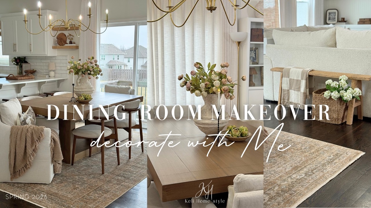 DINING ROOM MAKEOVER 2026 || SPRING DECORATE WITH ME | BUDGET FRIENDLY HOME TRANSFORMATION IDEAS DINING ROOM MAKEOVER 2026 || SPRING DECORATE WITH ME | BUDGET FRIENDLY HOME TRANSFORMATION IDEAS