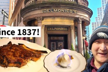 Trying America's FIRST Fine Dining Restaurant! NYC's Delmonico's!