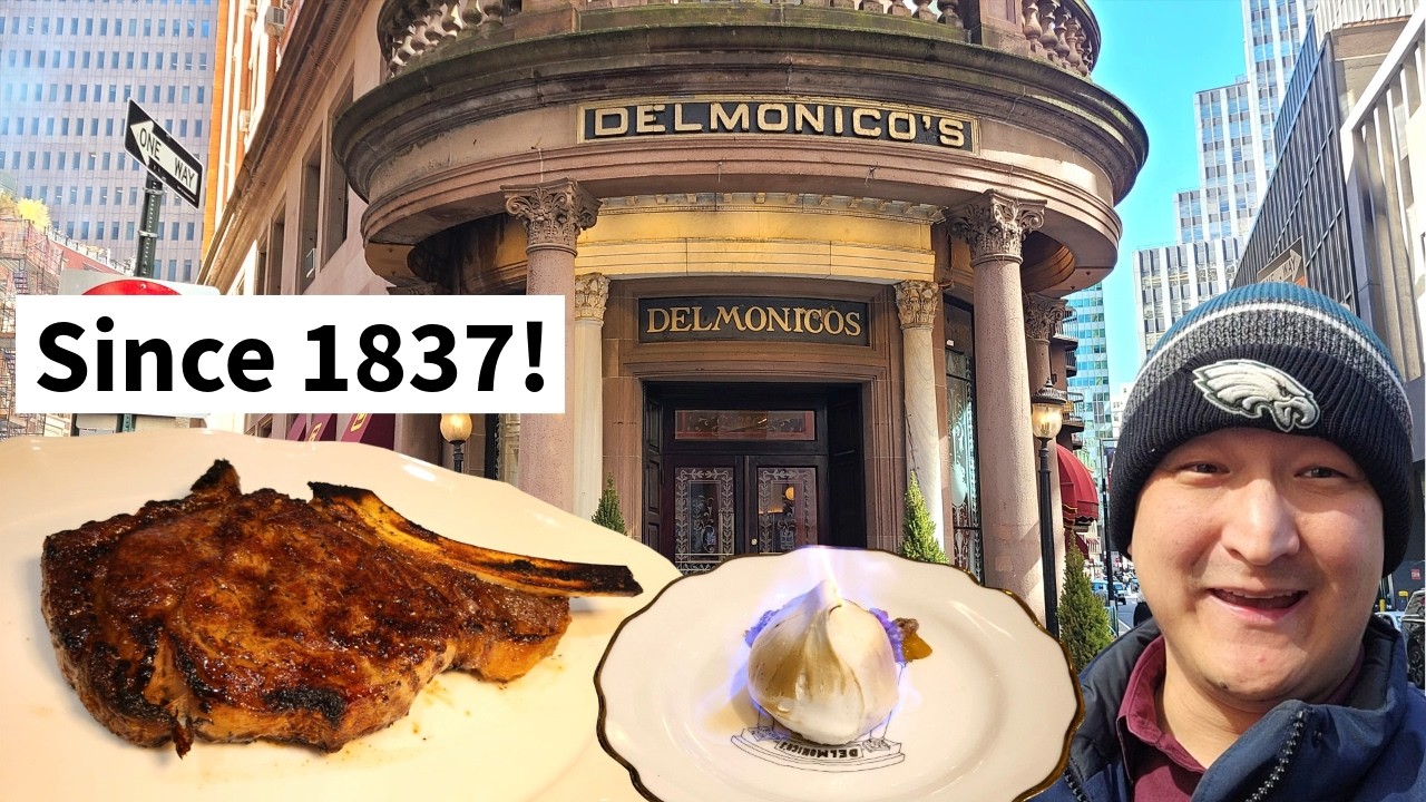 Trying America’s FIRST Fine Dining Restaurant! NYC’s Delmonico’s! Trying America's FIRST Fine Dining Restaurant! NYC's Delmonico's!
