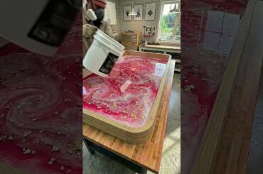 Creating a LUXURY Pink & Gold Epoxy Resin Dining Table! 😲✨