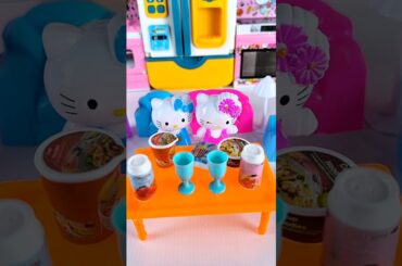 Satisfying with Unboxing & Review Miniature Hello Kitty Dining Set | ASMR Video no music #asmrtoys