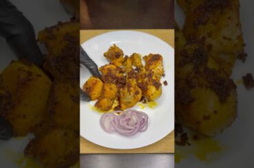 Dry chicken chaap ASMR Cooking. #cooking #food #rasoiwithnishaasmr #shorts.