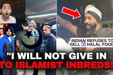 Islamists SURROUND Anti-Halal Restaurant in UK, Then the Owner STANDS His Ground!