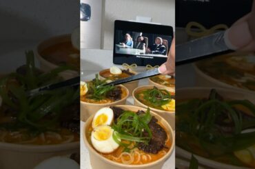 Quick + easy ramen w/ ribs for my family #recipe #cooking #ytshorts #shorts #ramen