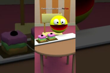 Pac-Man’s Special Bakery Delivery 🚀🍰 #pacman #funny  #3d  #animation  #pixellate #memes  #cartoon