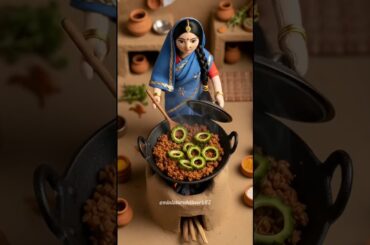 Miniature Doll Cooking karalay Qeema  ASMR lTiny food #karalayqeema#cooking#tiny#miniaturecooking