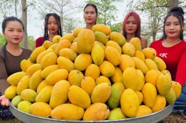 Amazing cooking mango with coconut sauce recipe