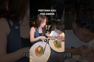 Rama pertama kali diajak fine dining…