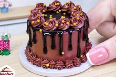 🍫 So Yummy Mini Mocha Chocolate Drip Cake Decorating Ideas | ASMR Cooking Mini Food