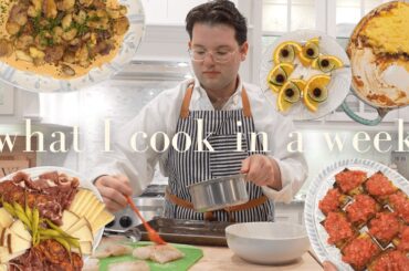 What I Cook in a Week | Easy Dinners, a Cocktail Party & Testing New Recipes | Harrison Wallace