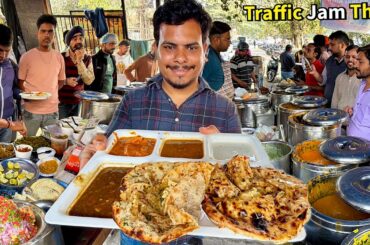 मात्र 50/- Haryanvi Chacha ki 4 Sabzi + Naan Lunch Thali | Street Food India