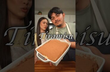 Cooking for the in-laws… Tiramisu edition #tiramisu #dessert #couple