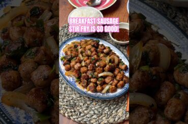 BREAKFAST SAUSAGE STIR FRY: My Hmong childhood favorite ❤️ #cooking