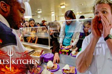 Chef Ramsay Challenges the Black Jackets To Cook a High School Lunch | Hell's Kitchen