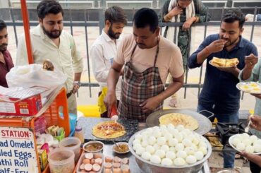 Street cart Egg recipes | Indian street food | Food ASMR