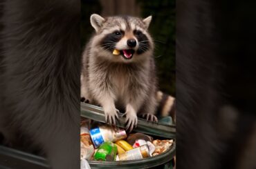 FROM TRASH TO CLASS! Adorable Raccoon's Extreme Makeover #Shorts