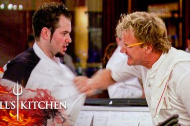 Chef Ramsay's Furious at "Spaghetti Josh" For Pre-Cooking Risottos & Spaghetti | Hell's Kitchen