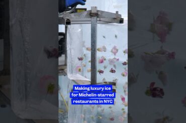 Here's how #luxury #ice is made for Michelin-starred #restaurants in NYC. #water #bars