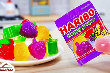 🍬 So Sweet Mini Haribo Gummy Bears Recipe | ASMR Cooking Mini Food