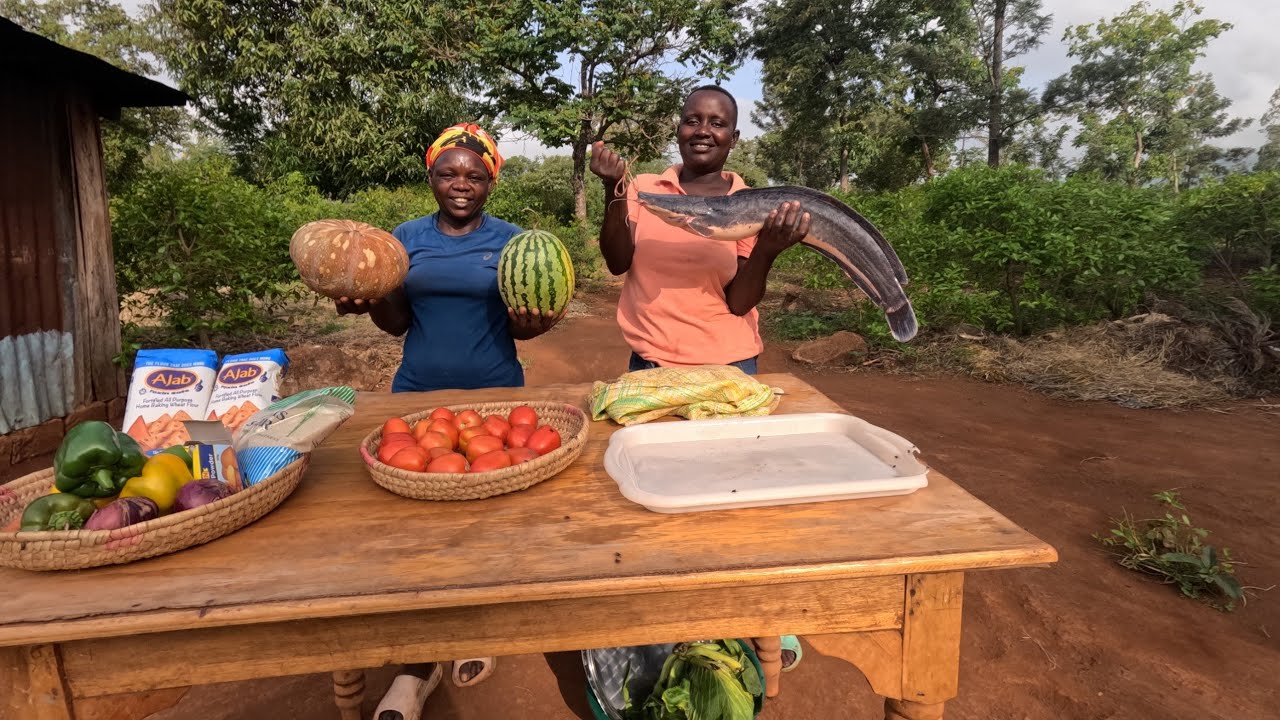 The best wet fry mud fish recipe we prepared and cooking 🔥 vegetables 🥬 and pumpkin bread 🍞 The best wet fry mud fish recipe we prepared and cooking 🔥 vegetables 🥬 and pumpkin bread 🍞