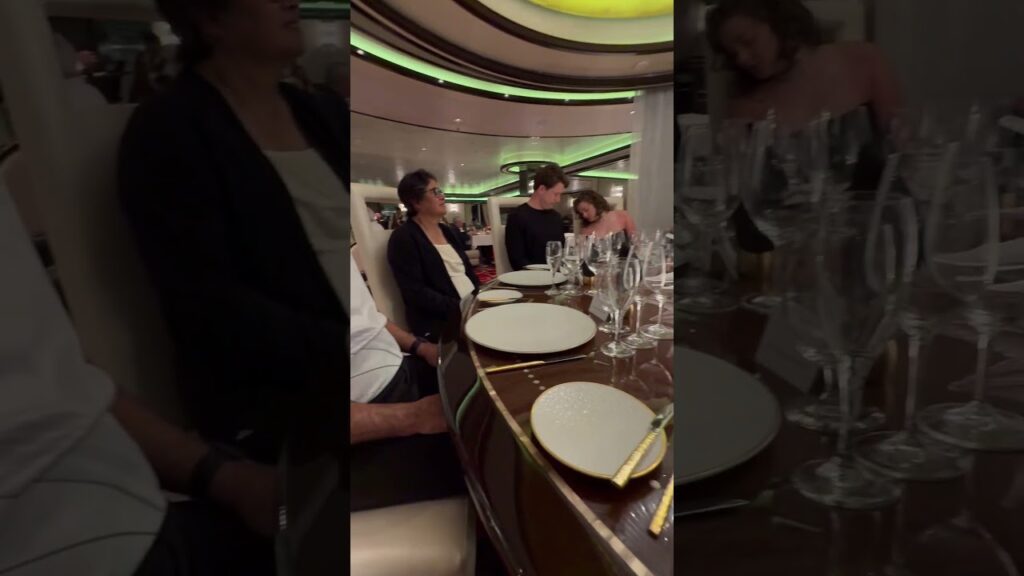 Chefs Table private dinner on #royalprincesscruise #chefstable