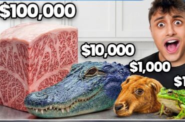 I Cooked $1 vs $100,000 Exotic Meats!